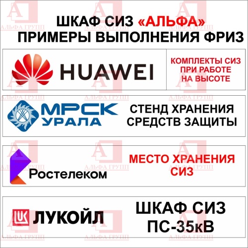 Шкаф СИЗ "Альфа-7" (расцветка "ЛУКОЙЛ", цвет: черный, красный) из стали с полимерным покрытием для энергоустановок.